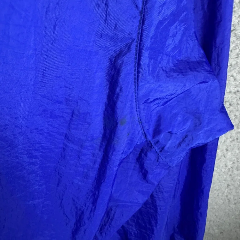 Vintage Adidas Equipment Windbreaker Jacket Mens Large Blue Neon Yellow 90s Zip‎